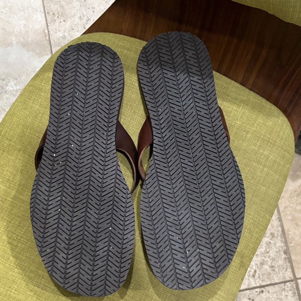 Mercanti Fiorentini Brown Sandals with Toe Loop - Picture 4 of 11